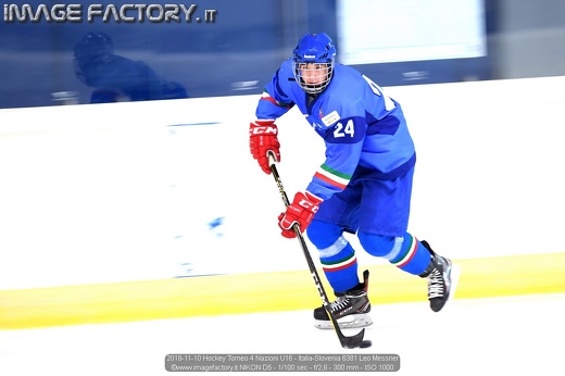 2018-11-10 Hockey Torneo 4 Nazioni U16 - Italia-Slovenia 6381 Leo Messner